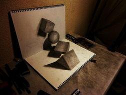 3d素描秋叶,三维素描下的落叶之美